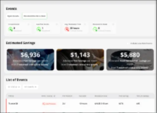Revvo Live Fleet View showing tire priorities across a fleet